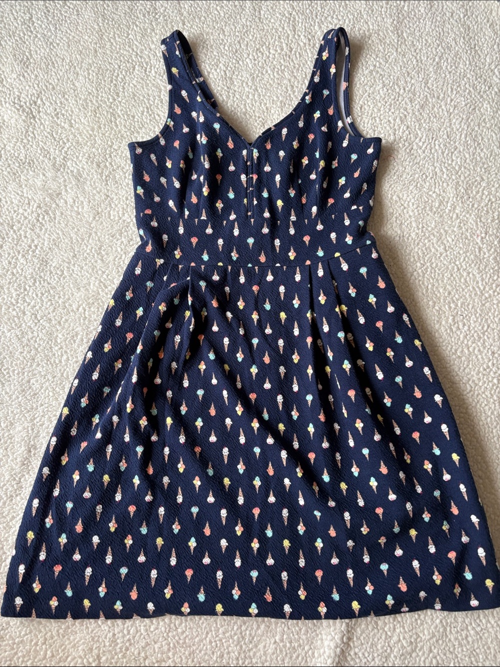 Maison Jules ice cream navy dress